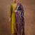 Mustard color designer embroidered ethnic partywear suit for girls