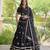 Black embroidered Readymade Lehenga choli