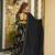 Black French Crepe Digital Printed Ethnic Lehenga Set