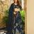 Blue French Crepe Digital Printed Ethnic Lehenga Set