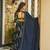 Blue French Crepe Digital Printed Ethnic Lehenga Set