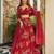 Red French Crepe Digital Printed Ethnic Lehenga Set