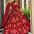 Red French Crepe Digital Printed Ethnic Lehenga Set