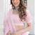 Baby Pink Organza Ceremonial Lehenga Set