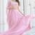 Baby Pink Organza Ceremonial Lehenga Set