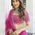 Pink Organza Ceremonial Lehenga Set