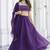 Violet Organza Ceremonial Lehenga Set