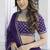 Violet Organza Ceremonial Lehenga Set