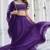 Violet Organza Ceremonial Lehenga Set
