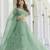 Green Organza Ceremonial Lehenga Set