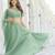 Green Organza Ceremonial Lehenga Set