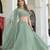 Green Organza Ceremonial Lehenga Set