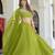 Perrot Green Organza Ceremonial Lehenga Set