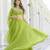 Perrot Green Organza Ceremonial Lehenga Set