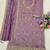 Lavender color smart ethnic ceremonial vichitra silk embroidered suit