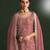 Pink color smart ethnic ceremonial vichitra silk embroidered suit