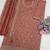 Pink color smart ethnic ceremonial vichitra silk embroidered suit