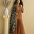 Brown color beautiful embroidered graceful wedding special palazzo dress