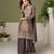 Mouve color chinon fabric designer wedding special palazzo dress for girls