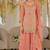 Orange color smart heavy embroidered fancy festive special palazzo suit