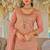Orange color smart heavy embroidered fancy festive special palazzo suit