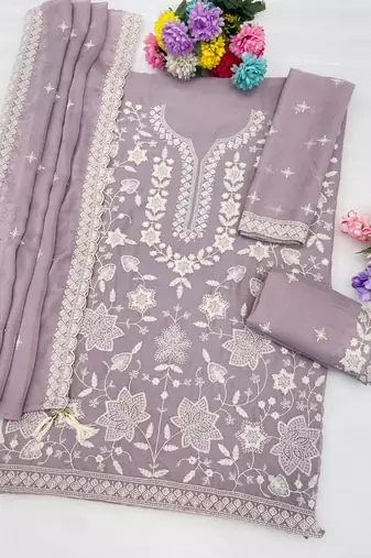 Lavender color smart and graceful sharara dress for trendy girls
