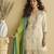 Off white color beautiful embroidered graceful wedding special palazzo dress