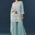 Sky blue color smart and graceful sharara dress for trendy girls