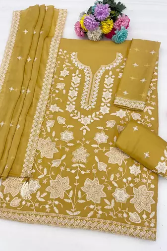 Yellow color smart and graceful sharara dress for trendy girls