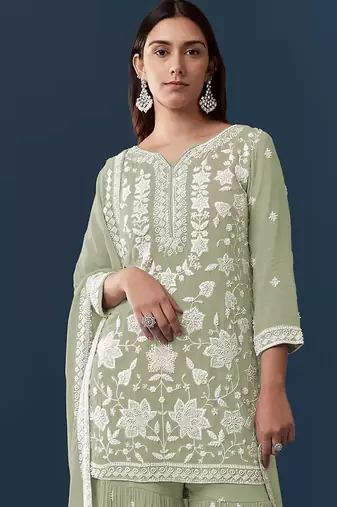 Pista color smart and graceful sharara dress for trendy girls