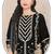 Georgette fabric black color designer embroidered graceful partywear salwar kameez