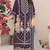 Georgette fabric wine color designer embroidered graceful partywear salwar kameez