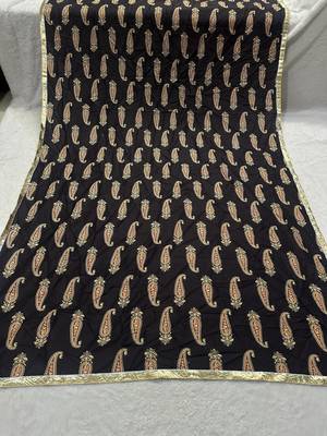 Black color designer digital printed fancy dupatta for ceremonial looks 4
