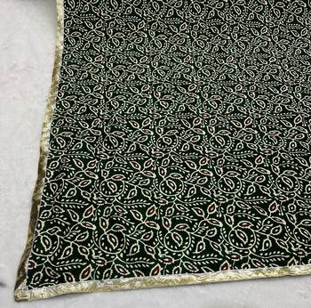 Green color designer digital printed fancy dupatta for ceremonial looks 2