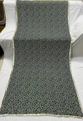 Green color designer digital printed fancy dupatta for ceremonial looks 4