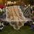 Beige color organza fabric sequins embroidery work ceremonial dupatta