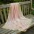 Peach color organza fabric sequins embroidery work ceremonial dupatta