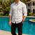 White color formal solid linen cotton rich looks shirt for men