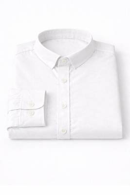White color formal solid linen cotton rich looks shirt for men 5