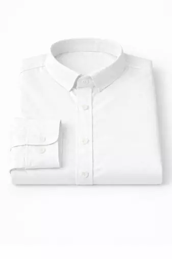 White color formal solid linen cotton rich looks shirt for men