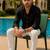 Black color formal solid linen cotton rich looks shirt for men