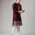 Smart and graceful wine color viscose silk men's ceremonial attire