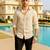 Brown color formal solid linen cotton rich looks shirt for men