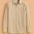 Brown color formal solid linen cotton rich looks shirt for men