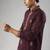 Smart and graceful wine color viscose silk men's ceremonial attire