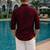 Maroon color formal solid linen cotton rich looks shirt for men
