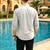 Grey color formal solid linen cotton rich looks shirt for men