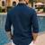 Blue color formal solid linen cotton rich looks shirt for men