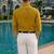 Yellow color formal solid linen cotton rich looks shirt for men