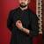 Black color stylish woven designer graceful festive kurta payjama for men